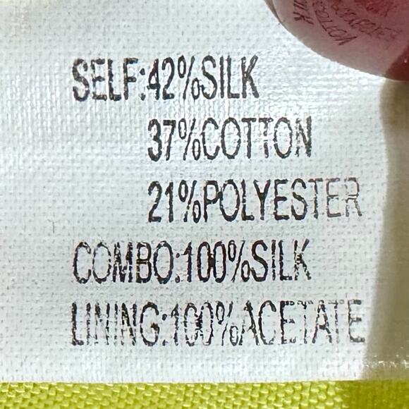 Kay Unger New York Silk Floral Cocktail Dress sz 8 Kitten Bow‎ Detail Fairycore - Picture 9 of 12